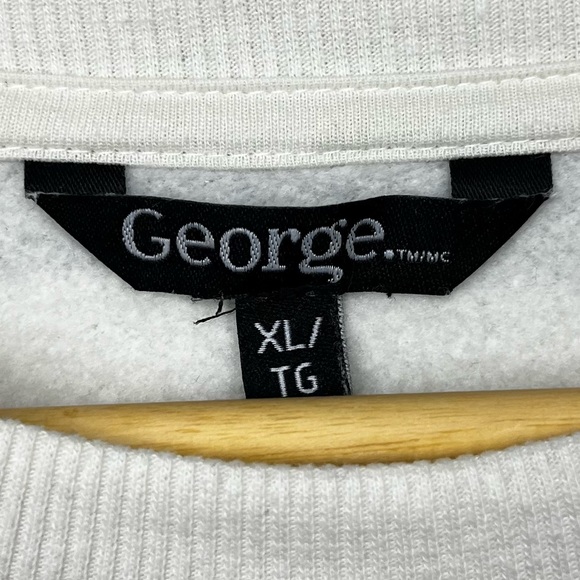 #184 George Grey and Cream Striped Sweater - Picture 6 of 9